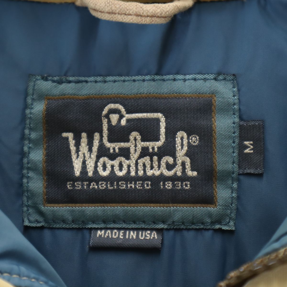 WOOLRICH 80s USA Vintage Down Coat Beige Size M