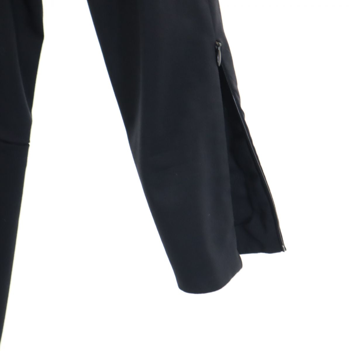 GUCCI Italian Long Sleeve Half-Zip Wool Dress Black Size 42