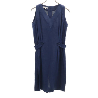 CELINE Sleeveless Linen Mini Dress Size 38