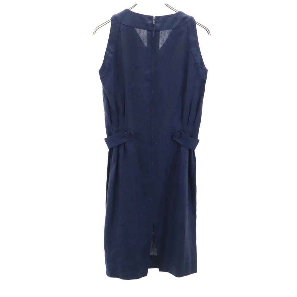 CELINE Sleeveless Linen Mini Dress Size 38