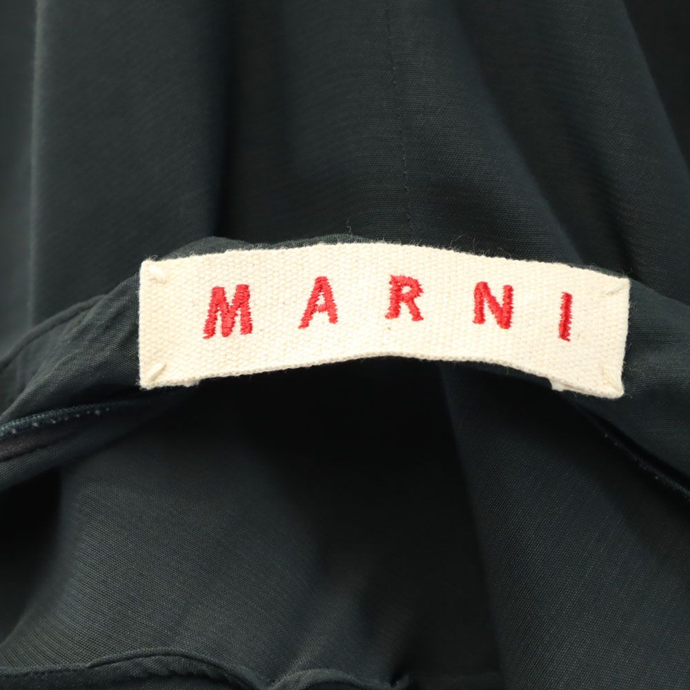 MARNI Italian French Sleeve Maxi Dress Black Size 40