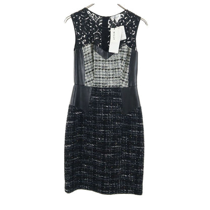 MILLY USA Sleeveless Lace Dress Black