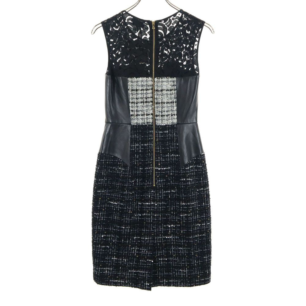 MILLY USA Sleeveless Lace Dress Black