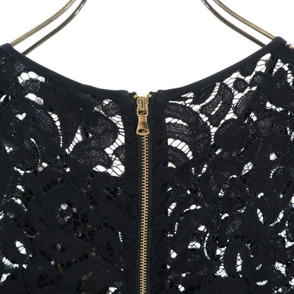 MILLY USA Sleeveless Lace Dress Black