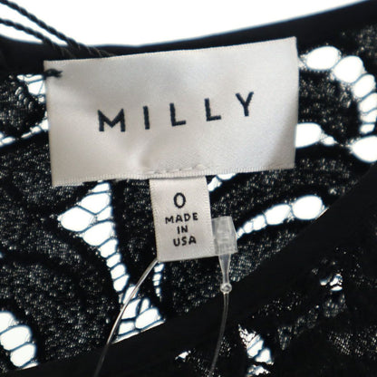 MILLY USA Sleeveless Lace Dress Black