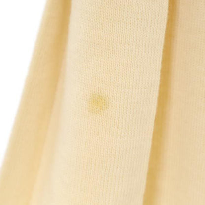 CHANEL Italian Wool Knit Pleated Skirt Off-white Size 40
