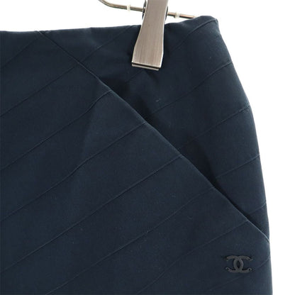 CHANEL French Midi Skirt Blue Size 36