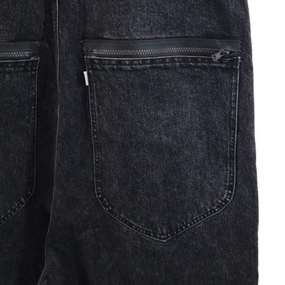 ESSAY Black Denim Overalls Size OS