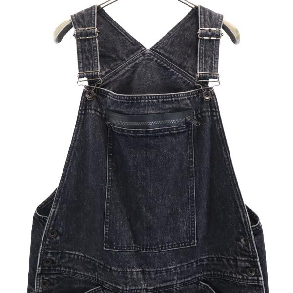 ESSAY Black Denim Overalls Size OS