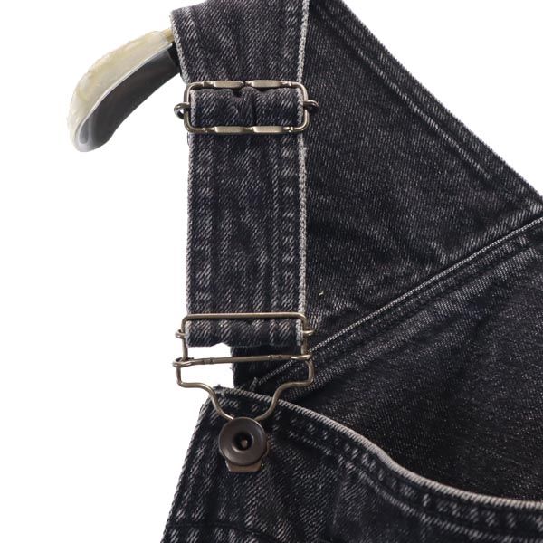 ESSAY Black Denim Overalls Size OS
