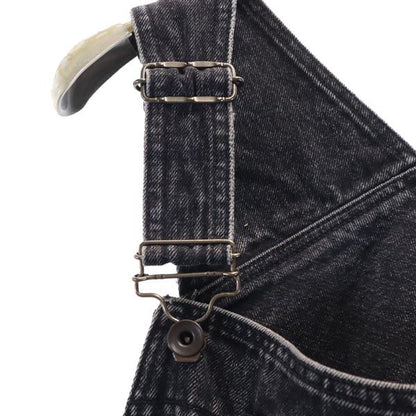 ESSAY Black Denim Overalls Size OS