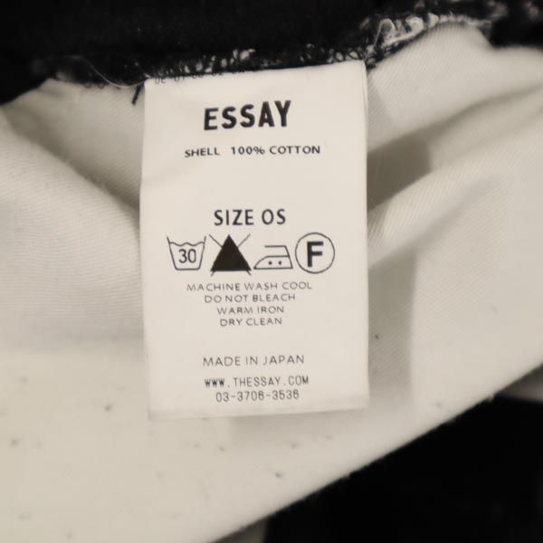 ESSAY Black Denim Overalls Size OS