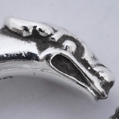 CHROME HEARTS Silver Double Dog Ring Size ONE SIZE
