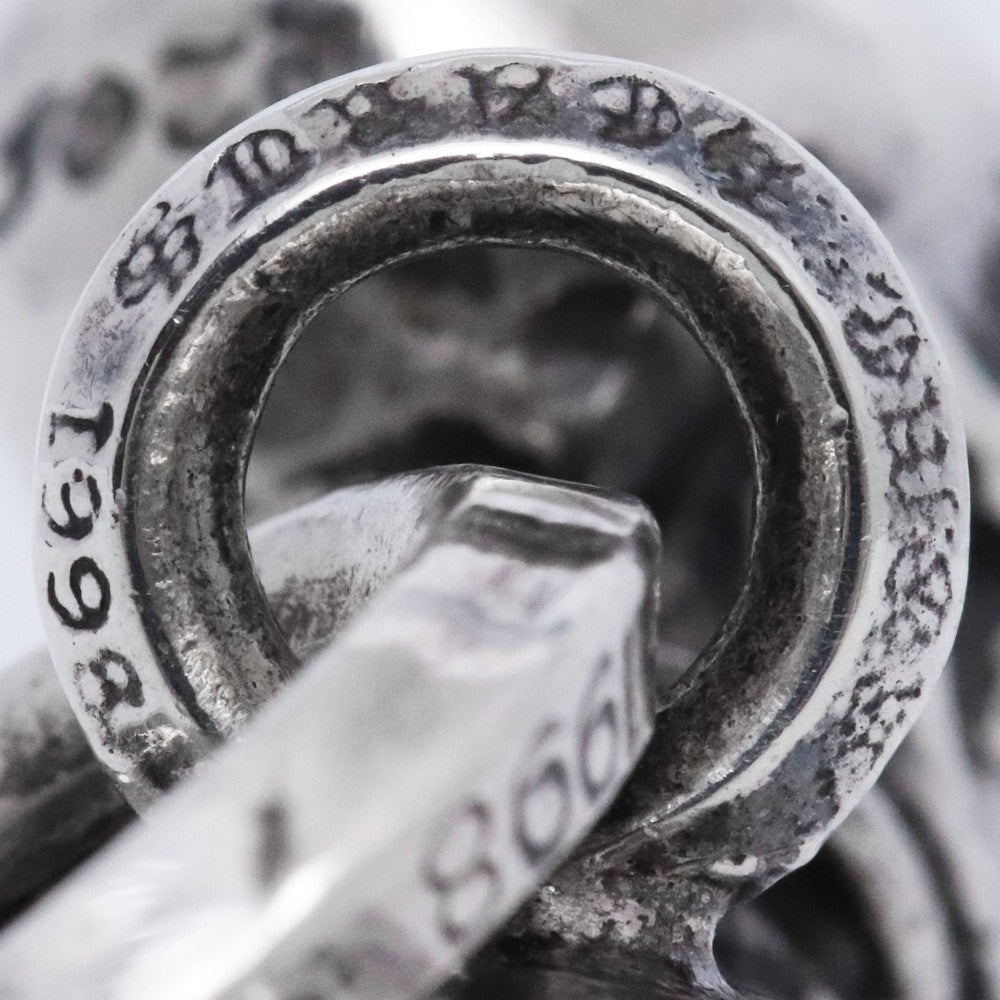 CHROME HEARTS Foti Skeeter Dog Silver Pendant Size F