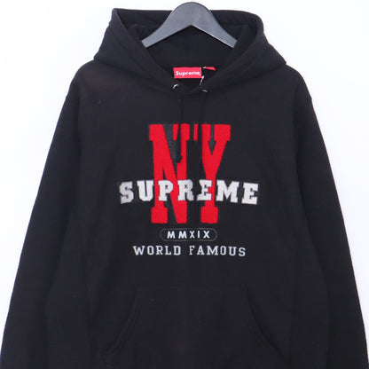 SUPREME 19AW NY Logo Hoodie Black Size M