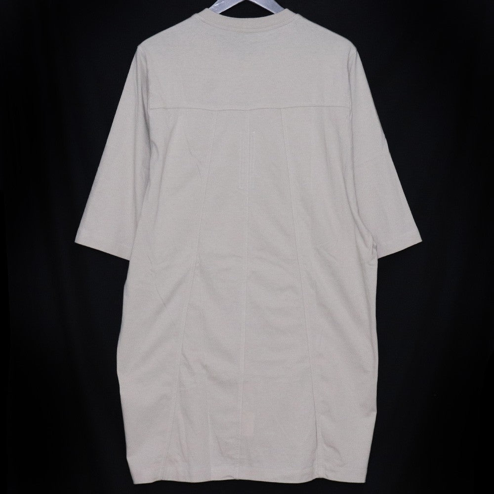 RICK OWENS Grid Crewneck T-Shirt Ivory Size M