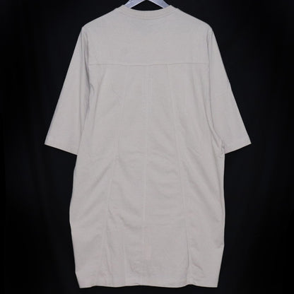 RICK OWENS Grid Crewneck T-Shirt Ivory Size M
