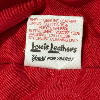 LEWIS Leathers Lightning Tight Fit Double Jacket Size 34