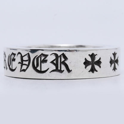 CHROME HEARTS 6mm Spacer Forever Ring Silver Size JP 16.5