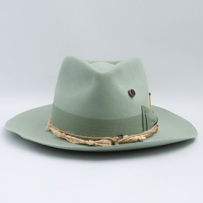 NICK FOUQUET Double Eleven Hat Green Size 7 1/8