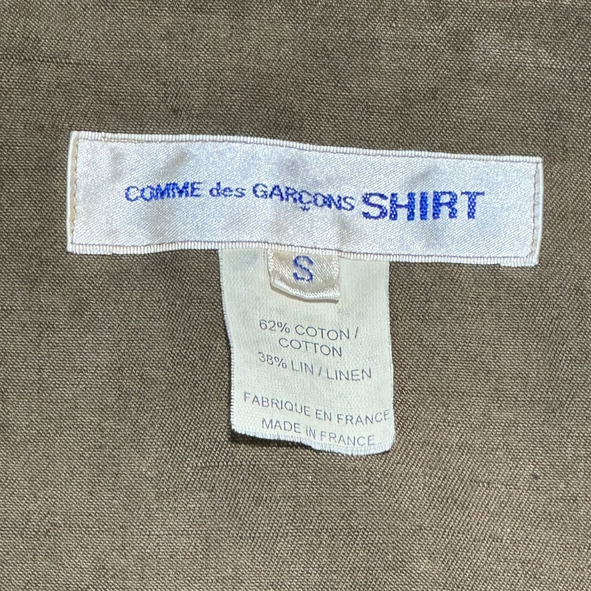 COMME des GARCONS SHIRT 00s Product-Dyed Jacket Khaki Size S