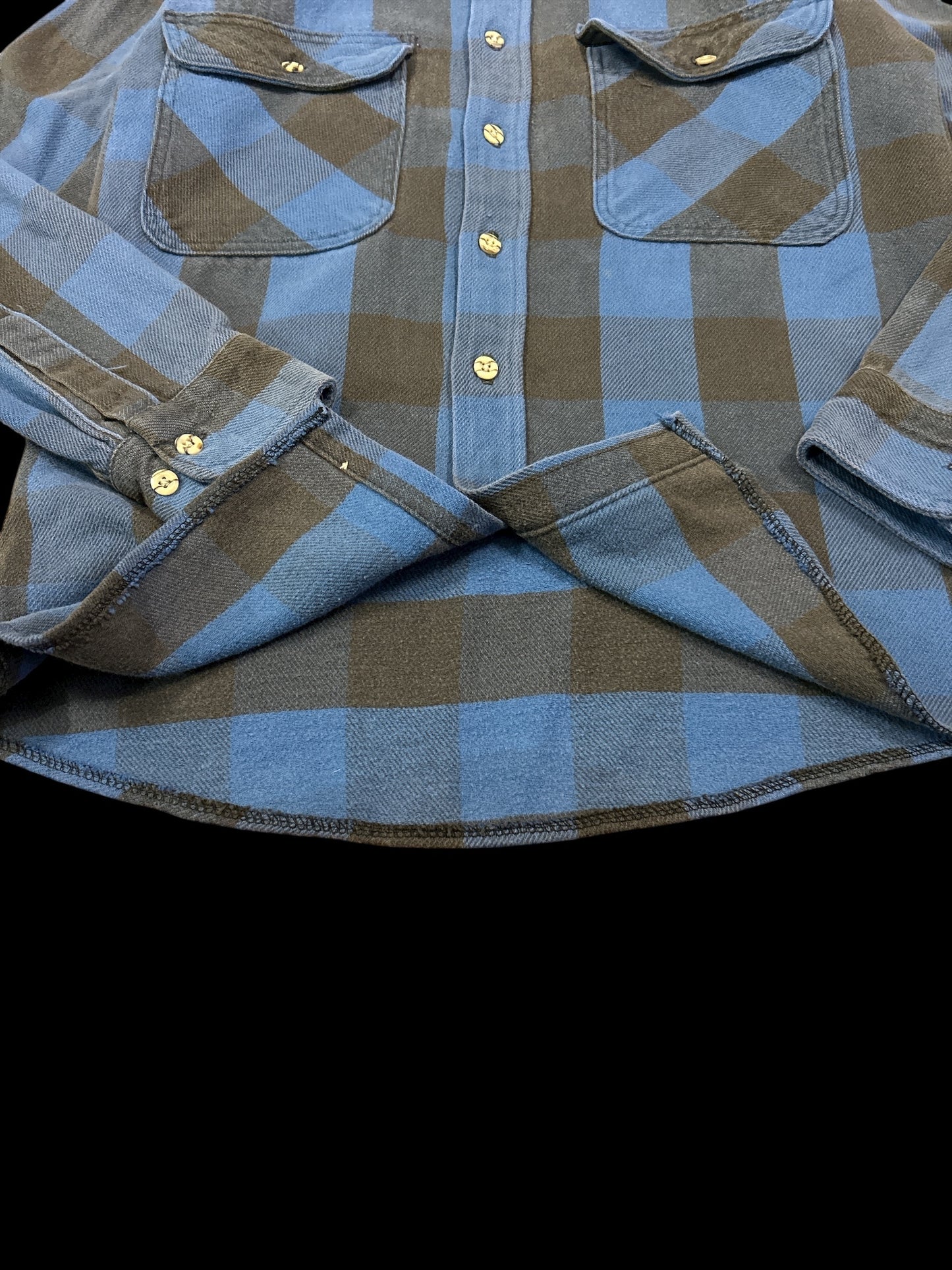 Black check shirt x Black check shirt 90s OshKosh Blue