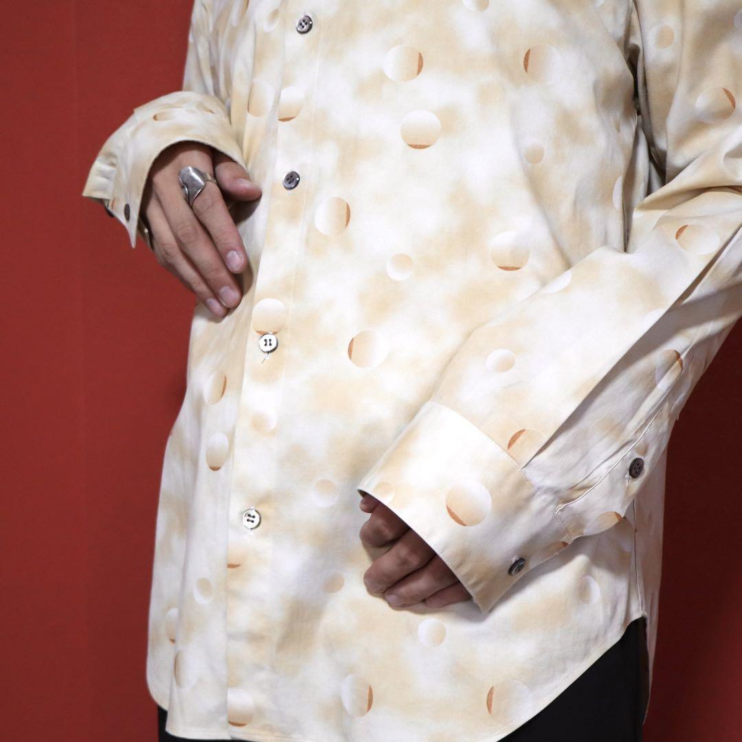 Jean Paul Gaultier Gradation Dot Shirt Beige Size 50