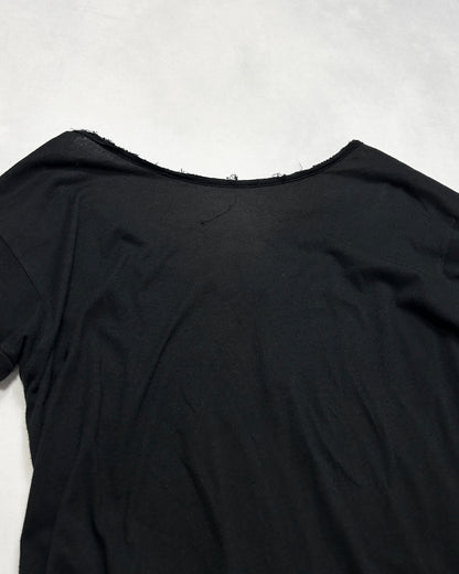 SILENT DAMIR DOMA Twisted Raw-Edge T-Shirt Black Size XS