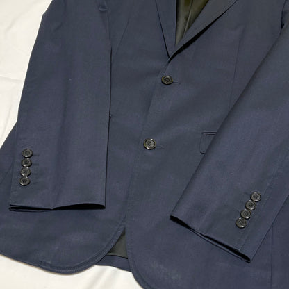 BURBERRY BLACK LABEL Navy Wool/Poly Tailored Jacket Size L