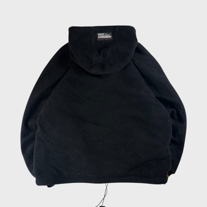 FIRST DOWN 90s Fleece Hoodie Black Size M