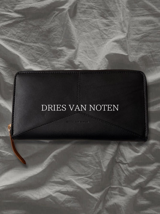 Dries Van Noten AW18 Leather Y-Stitch ONE SIZE Wallet Size ONE SIZE