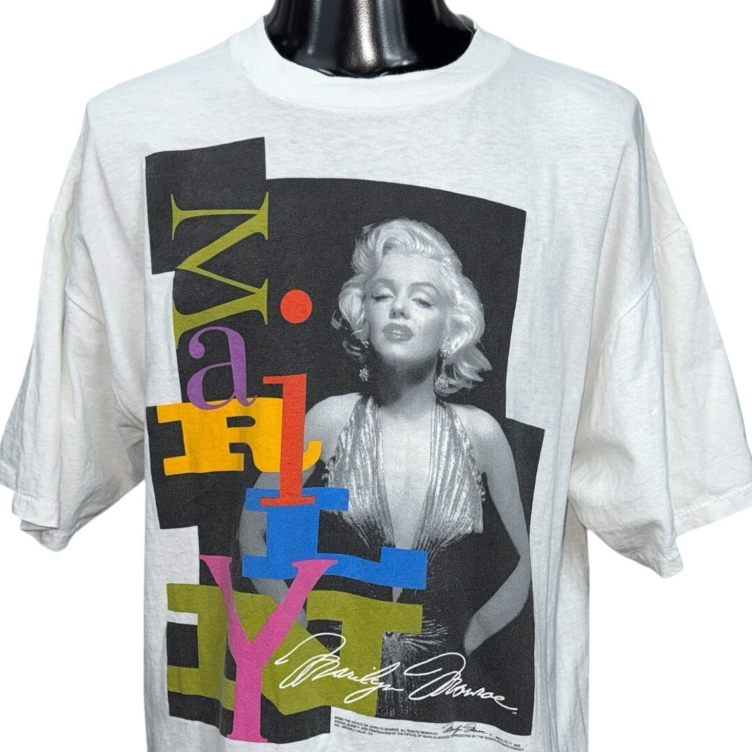 MARILYN MONROE 90s Vintage Double Sided Print Size XL