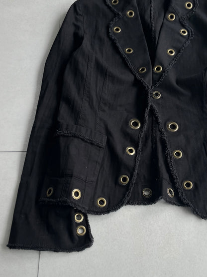 Vintage Black Y2K Gimmick Jacket Size XS