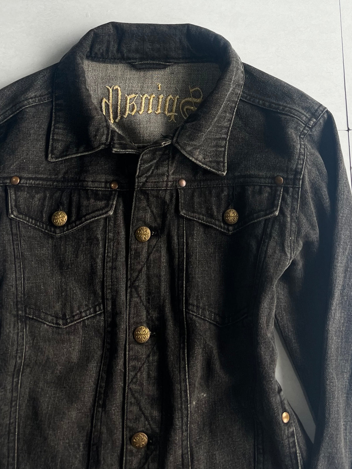 Spinash Zip Gimmick Denim Jacket Size M
