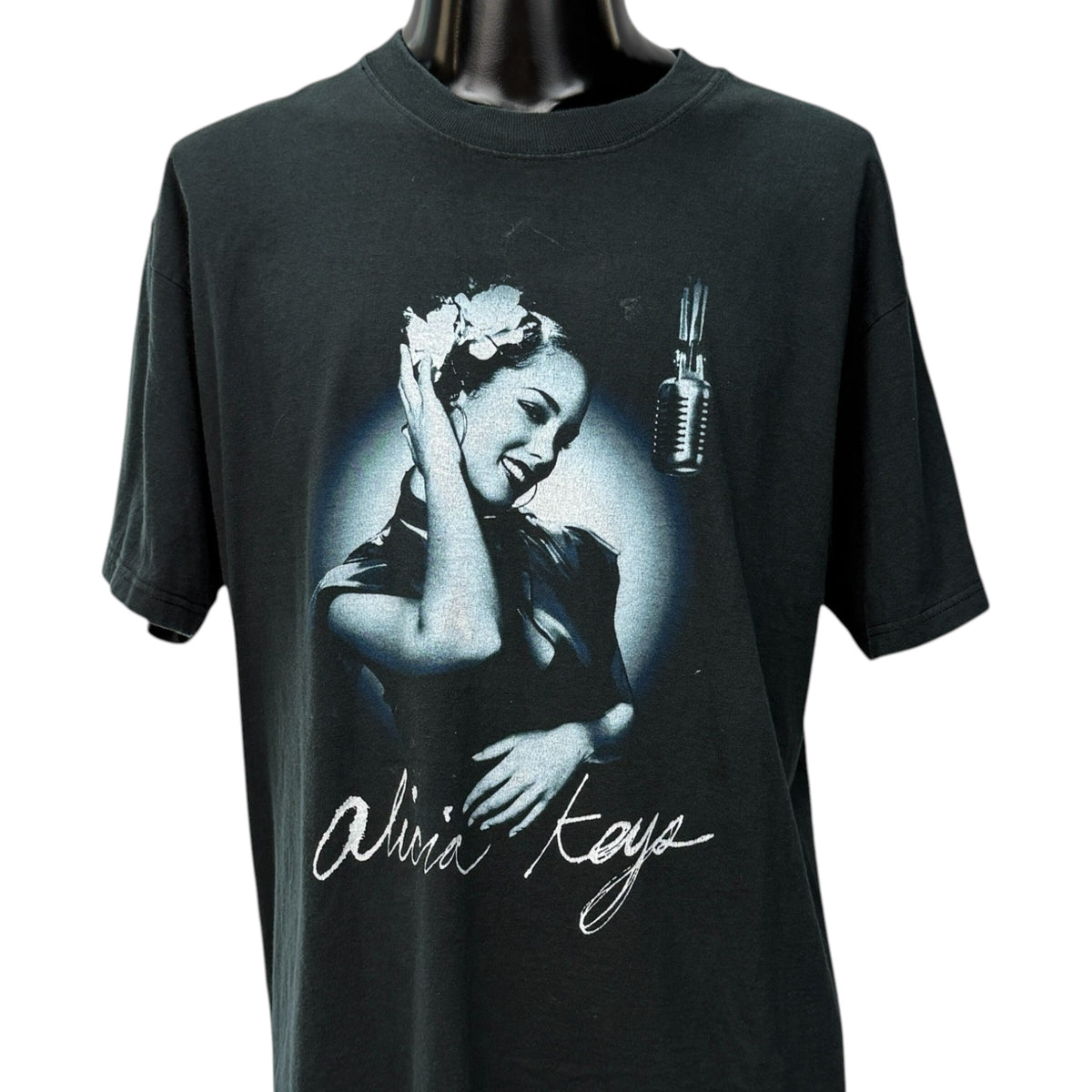ALICIA KEYS 00s Vintage Diary Tour 2005 T-Shirt Size L
