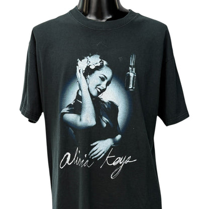 ALICIA KEYS 00s Vintage Diary Tour 2005 T-Shirt Size L