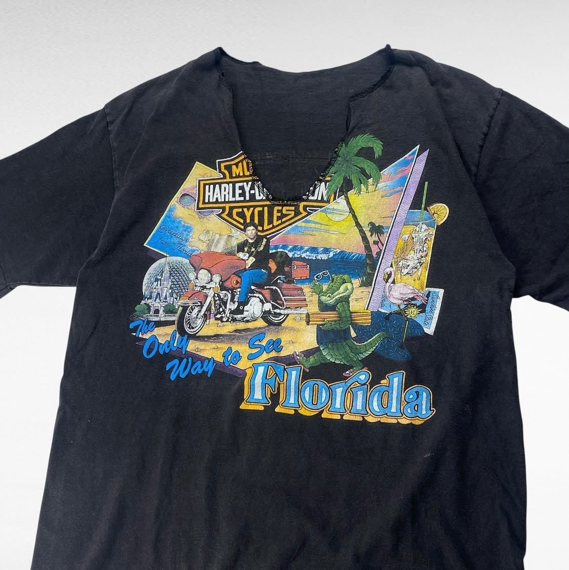 Harley Davidson 80s Short Sleeve T-Shirt Black Size S