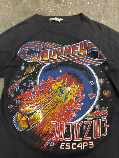 Vintage 80s Journey Tee Black Size XS