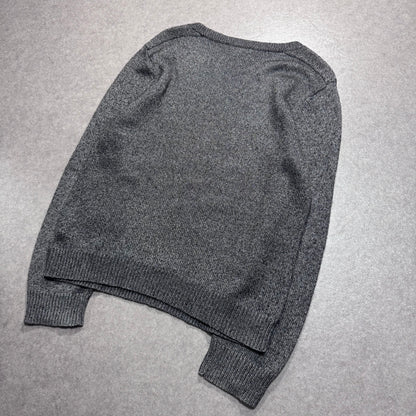 A.P.C. Gray Lamé Knit Shirt Size S