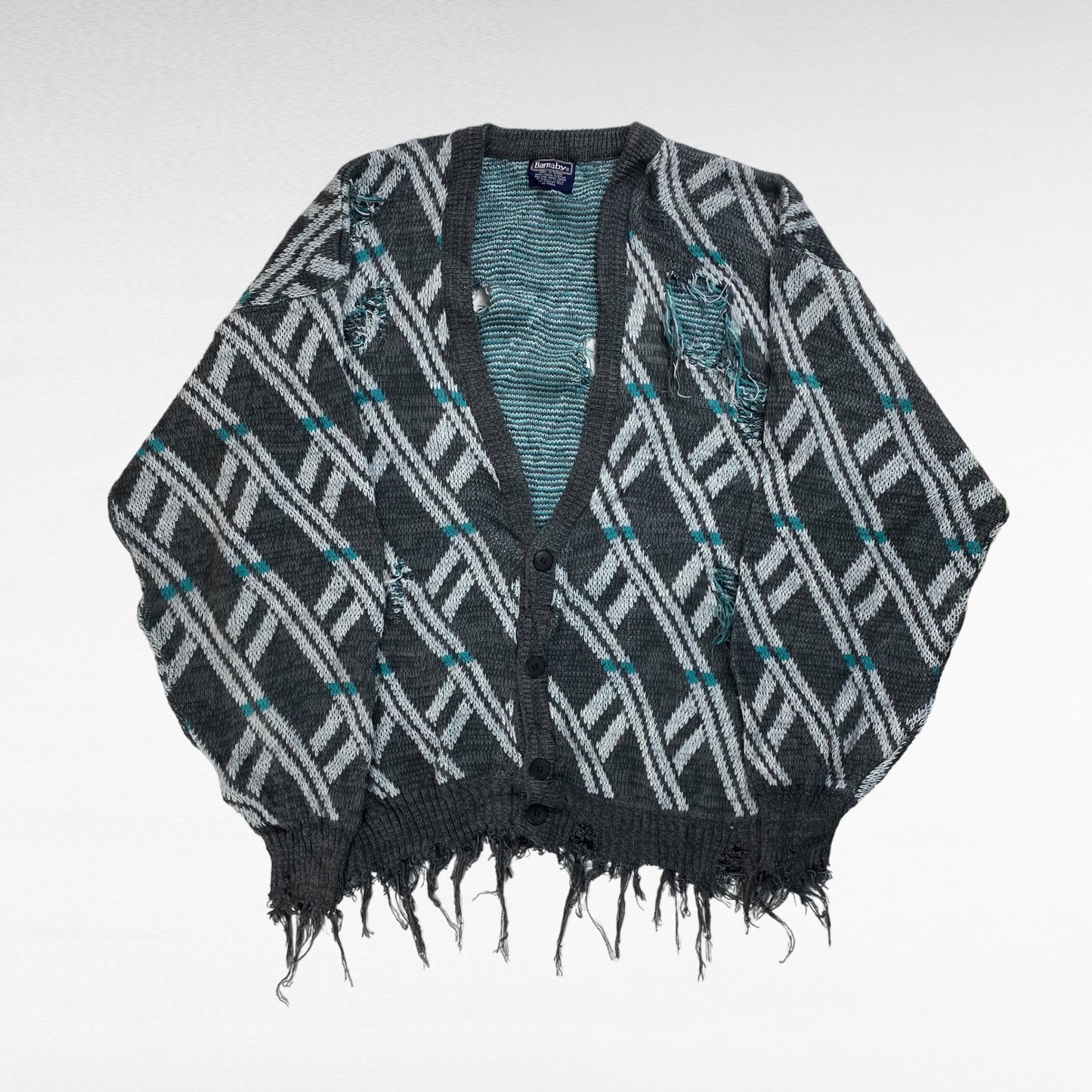 Barnaby 70s Remake Distressed All-Over Pattern Size XL