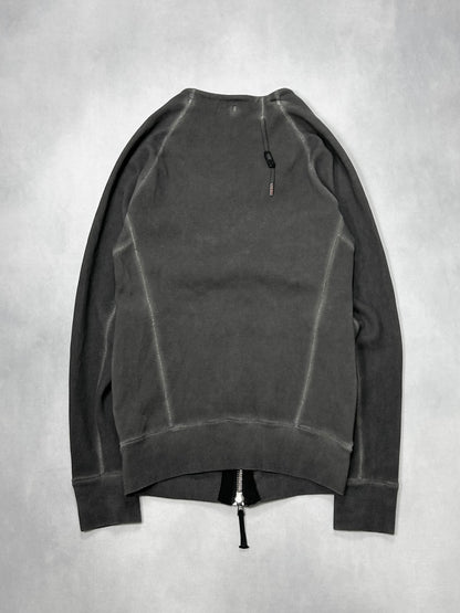 Boris Bidjan Saberi Cold Dyed Zip Sweatshirt (FW11) Size XS