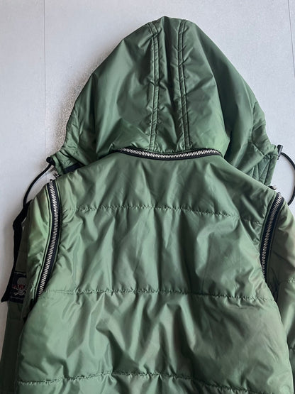 Vintage Green Nylon 'Here There' Gimmick Jacket Size XS