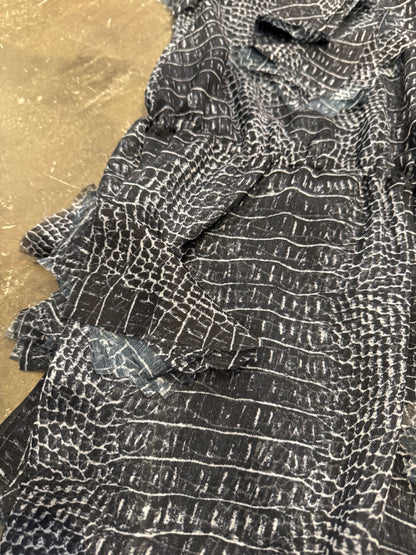 Room SERVICE Black Crocodile Polyester Size S