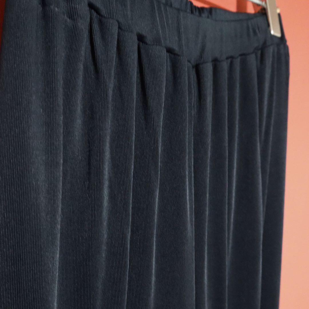 Issey Miyake 90s Rayon Lustrous Draped Pants Blue Size M