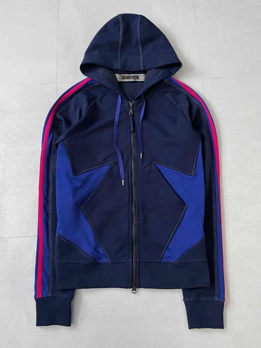 Marithe + Francois Girbaud blue star track jacket Size S