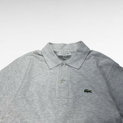 Lacoste Short Sleeve Polo Shirt Gray Size XS