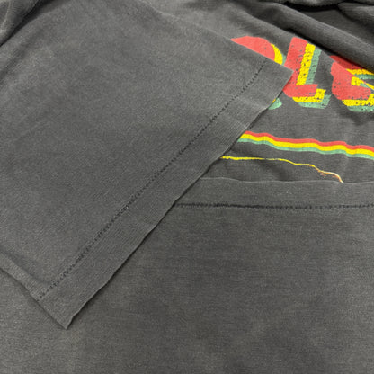 BOB MARLEY 90s Vintage Faded Rasta Print T-Shirt Size L
