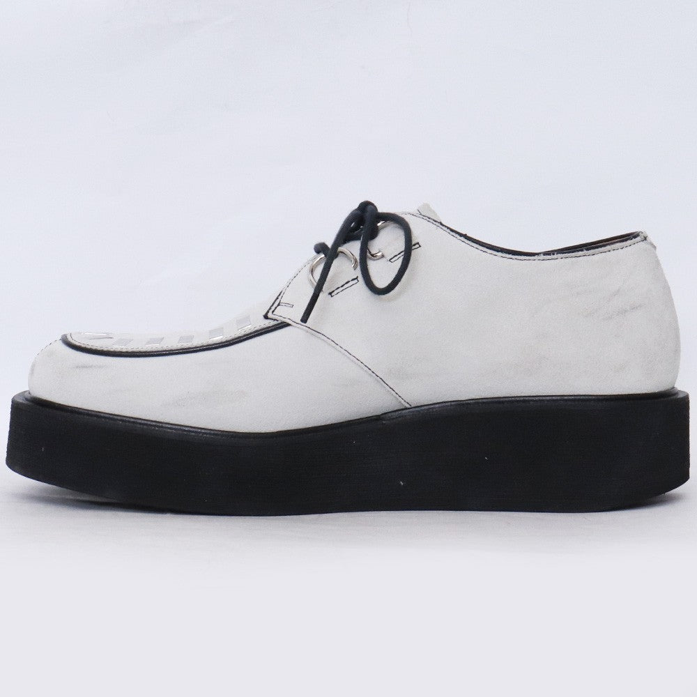 Marni 21AW Gray Suede Laced Brogue Shoes Size EU 40