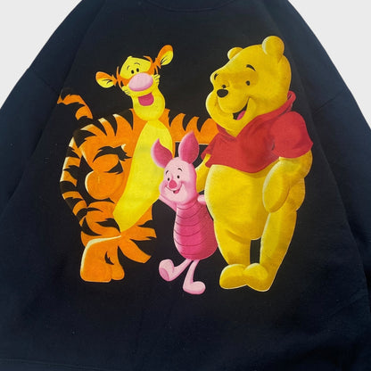 Pooh 90s Sweatshirt Black Size L