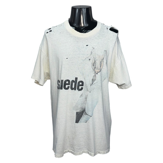 SUEDE 90s Animal Nitrate Distressed Boro T-Shirt Size XL
